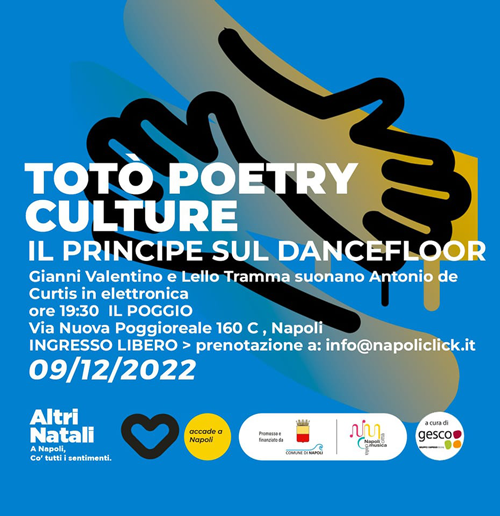 Totò e musica elettronica al via Social Xmas a Poggioreale ingresso gratuito 1