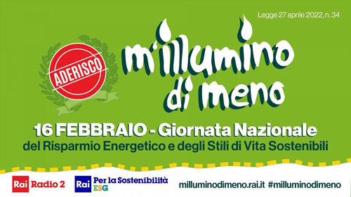 Millumino di Meno una giornata dedicata al risparmio energetico 1