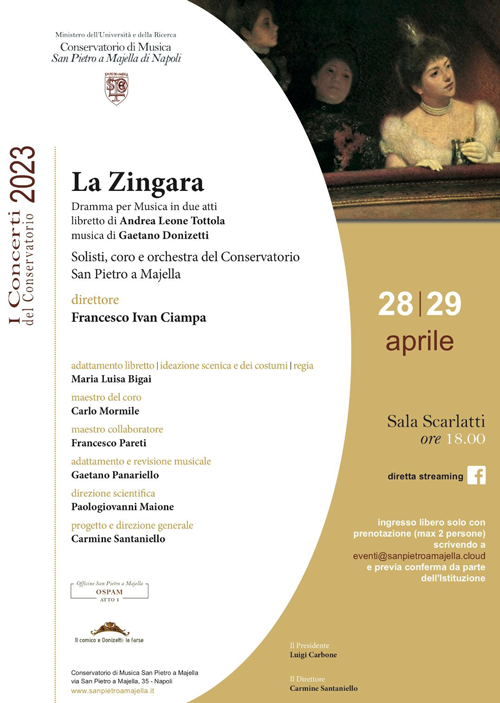 Il Conservatorio San Pietro a Majella porta in scena la Zingara di Donizetti 1
