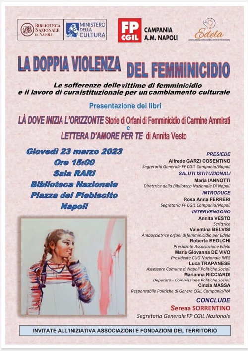 La doppia violenza dei femminicidi incontro alla Biblioteca Nazionale 1