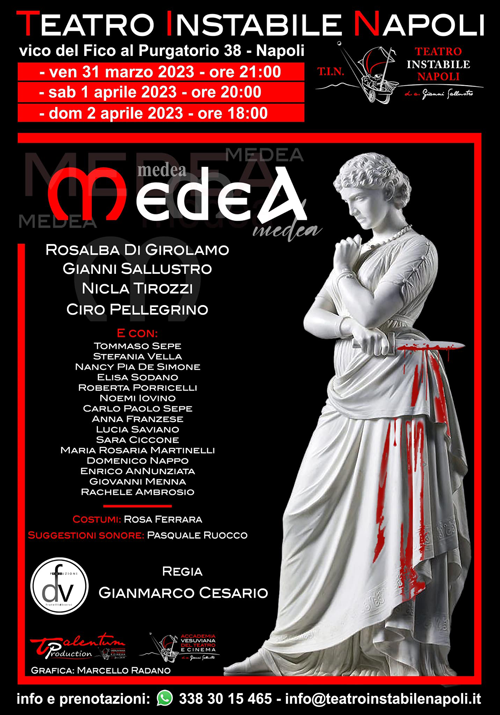 Medea in scena al Teatro Instabile di Napoli 1