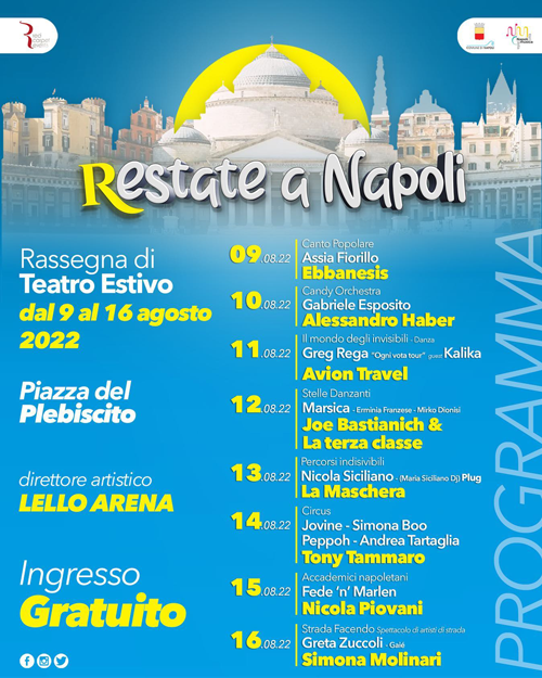 Musica danza e arte di strada con la seconda edizione di Restate a Napoli 1